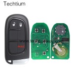 433Mhz 4A chip FCC:GQ4-54T keyless 2+1 button remote key for Dodge,Ram 2013-2017,Jeep 2014-2018